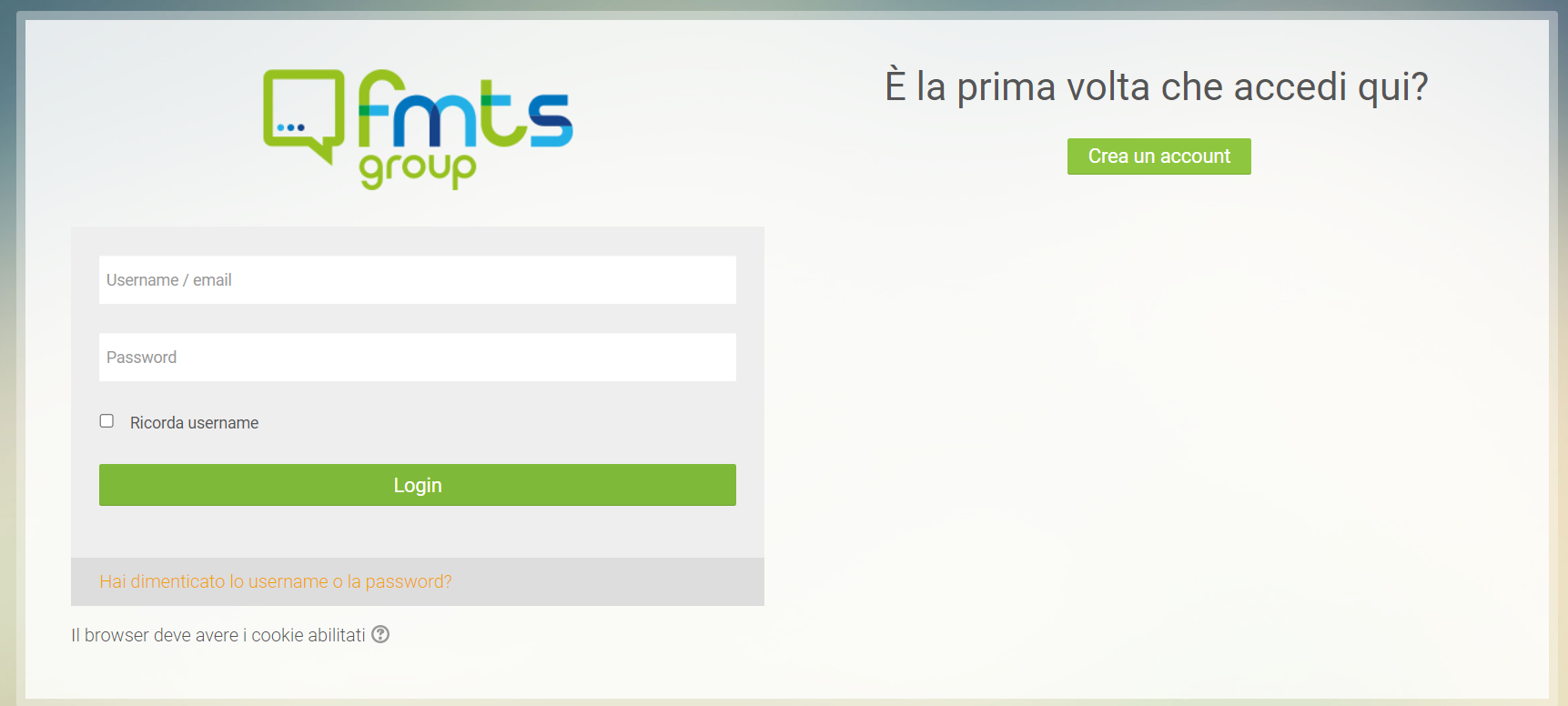registrazione piattaforma e-learning